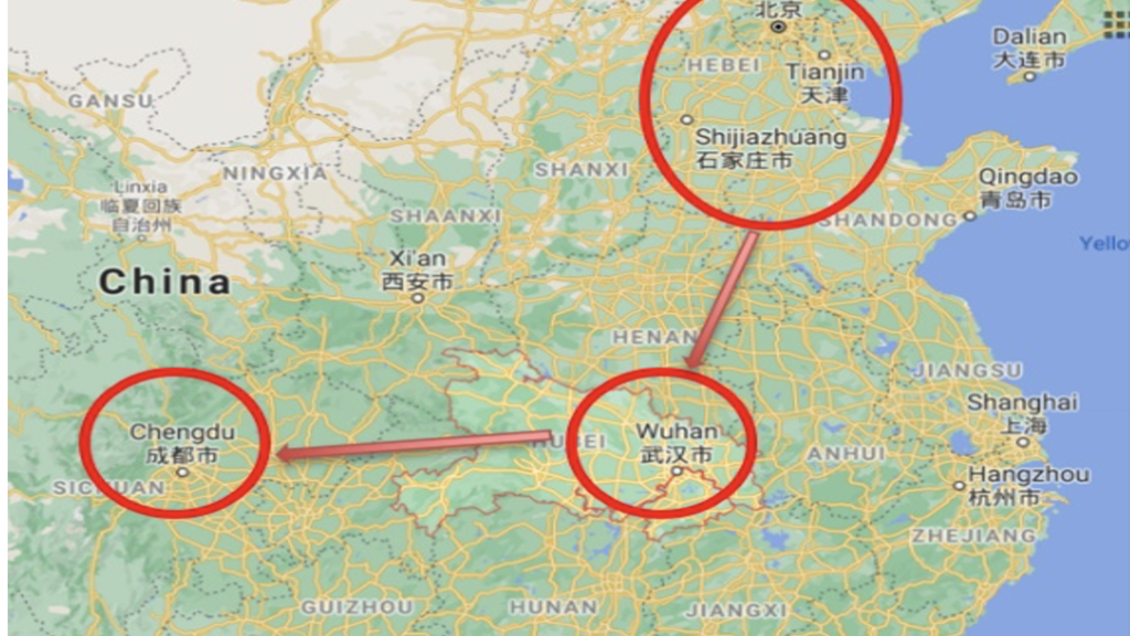 map of china 